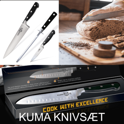 Komplet KUMA Køkkenkniv serie